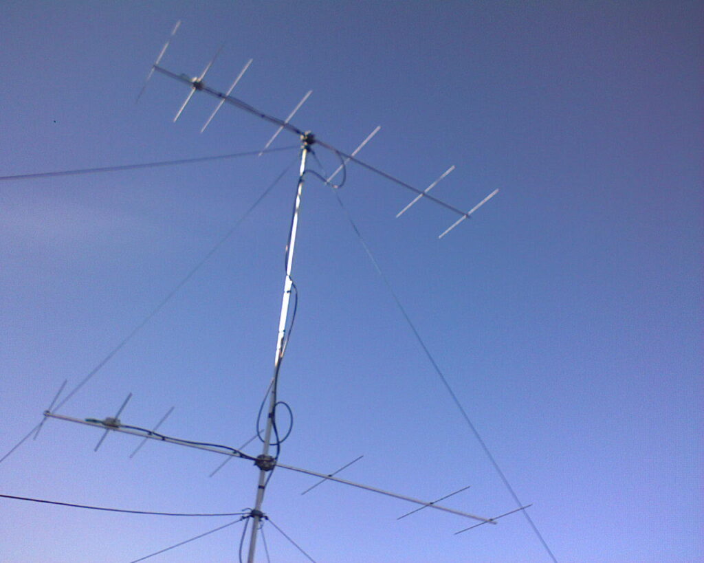 1.subregionálne preteky 2007 Stack DK7ZB yagi antén na 144 MHz