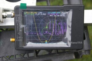 Measurement of PSV Yagi antenna DK7ZB for 2 m using NanoVNA