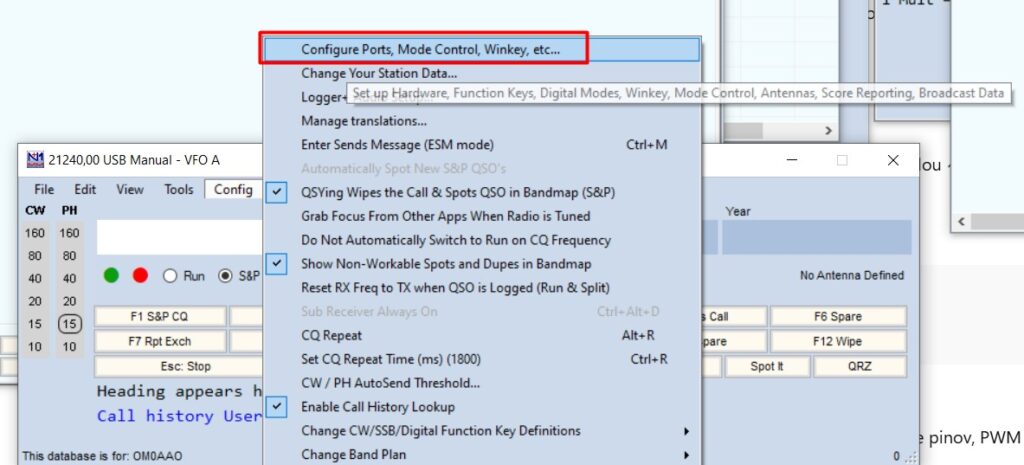 Nastavovanie v N1MM+