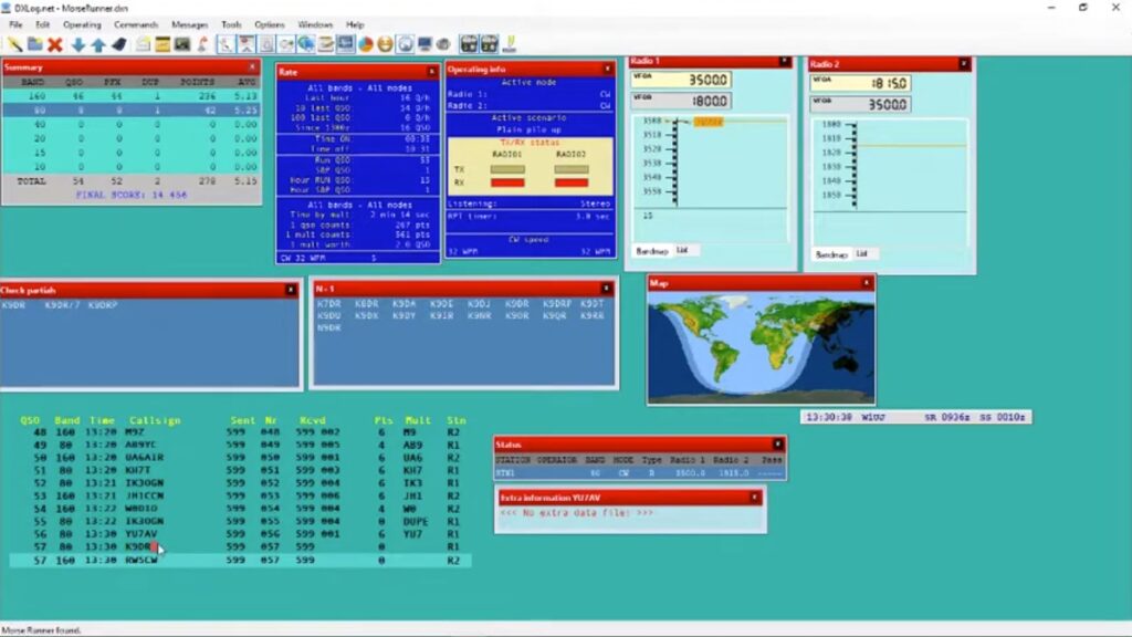 DXLog.net: Profesionálny nástroj pre contestmanov, ktorý definuje moderný rádioamatérsky šport DXLog.net v prevádzke