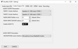 GhostBox SO2R Controller nastavenie TX