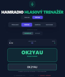 Tréning v Hamradio Phone Trainer