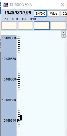 Bandmapa v N1MM+ s pásmom QO-100 satelitu