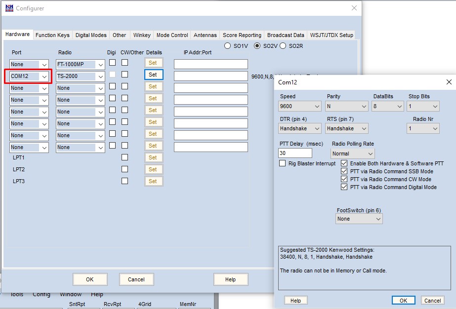 Pripojenie na CAT v N1MM+