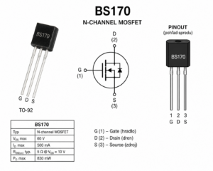 N-MOSFET tranzistor BS170