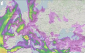 Mapa más detallado con pronóstico F5LEN
