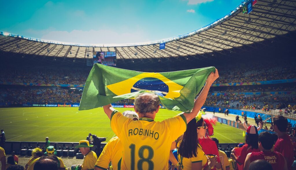 Futbalový fanúšik Brazílie