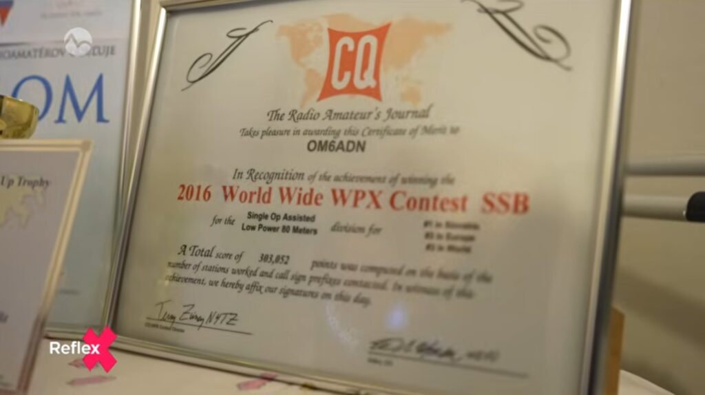Dominik OM6DN patrí k svetovej špičke Diploma OM6DN del concurso CQ WPX.