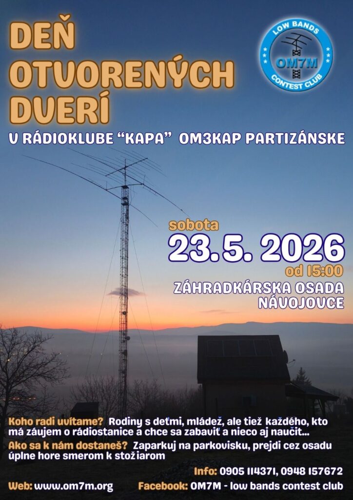 Deň otvorených dverí OM7M 2026