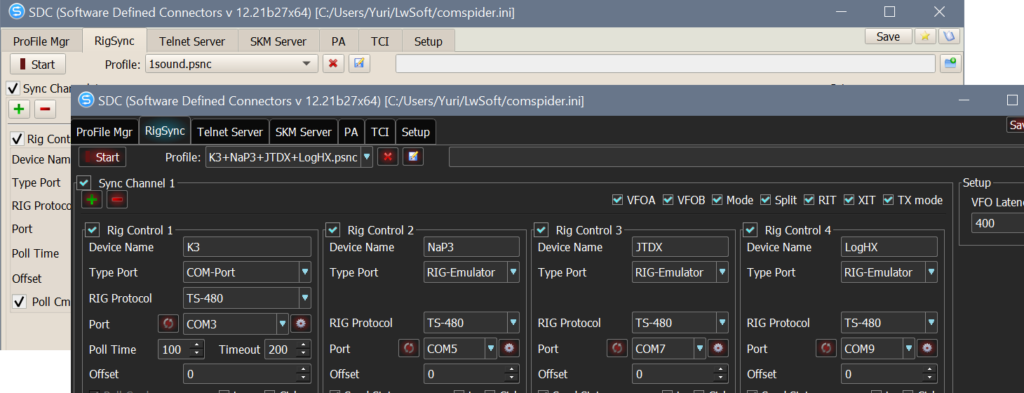 SDC RIG Sync
