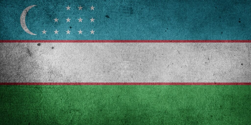 Uzbekistan - zástava