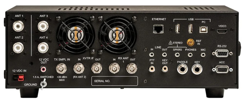 Elecraft K4 TCVR rear panel