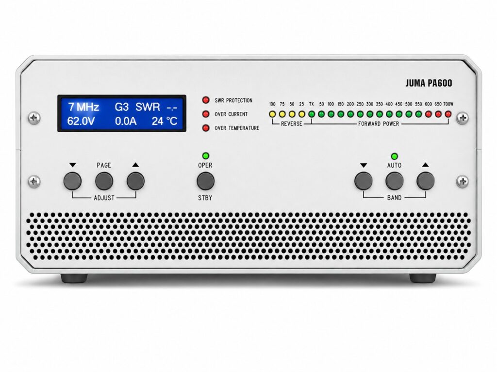 JUMA PA600 600 W výkonový zosilňovač pre rádioamatérske stanice
