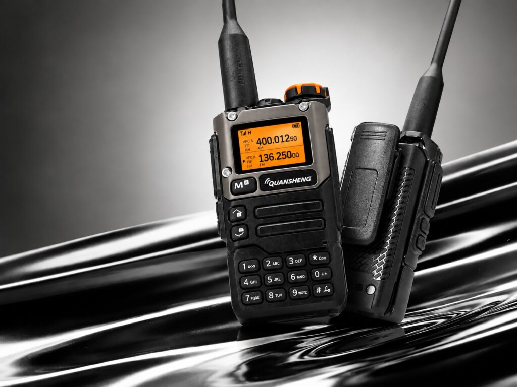 Quansheng UV-K5(8) v3 – ručná dvojpásmová rádiostanica s oranžovým displejom
