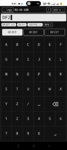 QSO on Android when logging satellite connection RS-44 in SSB mode