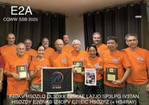 Tím rádioamatérov E2A na CQ WW SSB Contest 2025