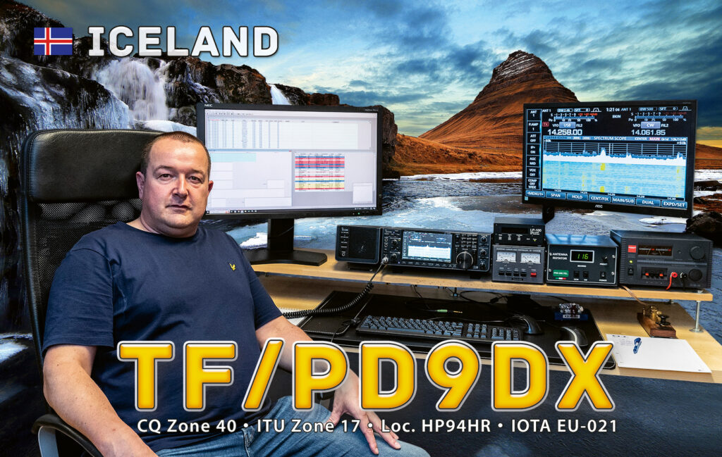 Rádioamatérska stanica TF/PD9DX na Islande