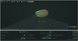 Anténny kalkulátor – 3D vyžarovací diagram antény na 14 MHz