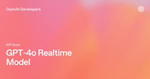 GPT-4o Realtime Model – dokumentácia OpenAI API