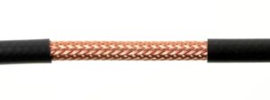 Detailní pohled na opletení koaxiálního kabelu Hyperflex 5